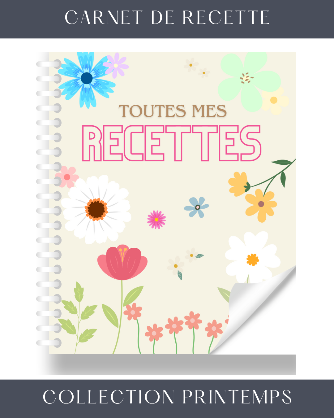 carnetderecetterechargeable-carnetrecette-printemps-carnetrecettefun-recipe-lapapeteriedemarie